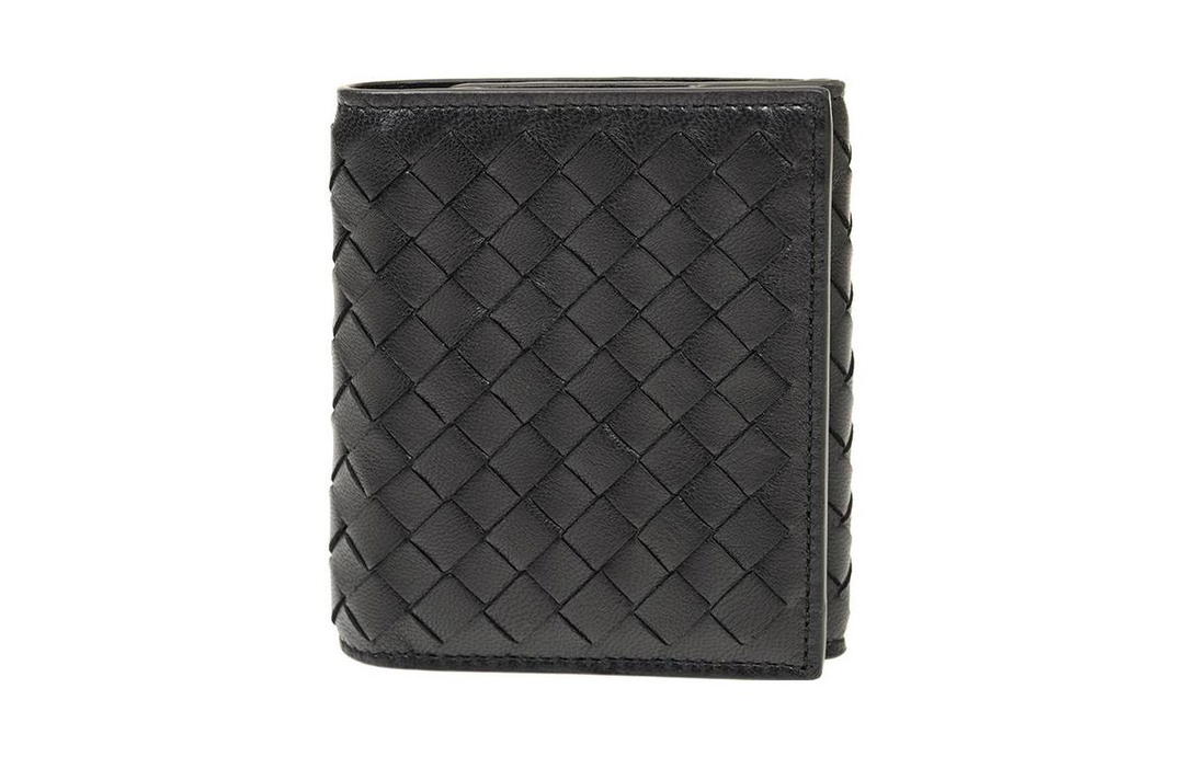 Bottega Veneta Bottega Veneta Lambskin Wallet Regular Women's Black