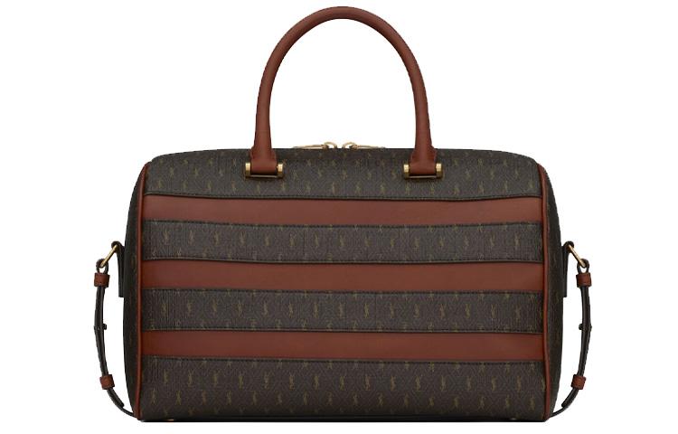 Saint Laurent Saint Laurent Canvas And Smooth Leather Handbag Women's Brown