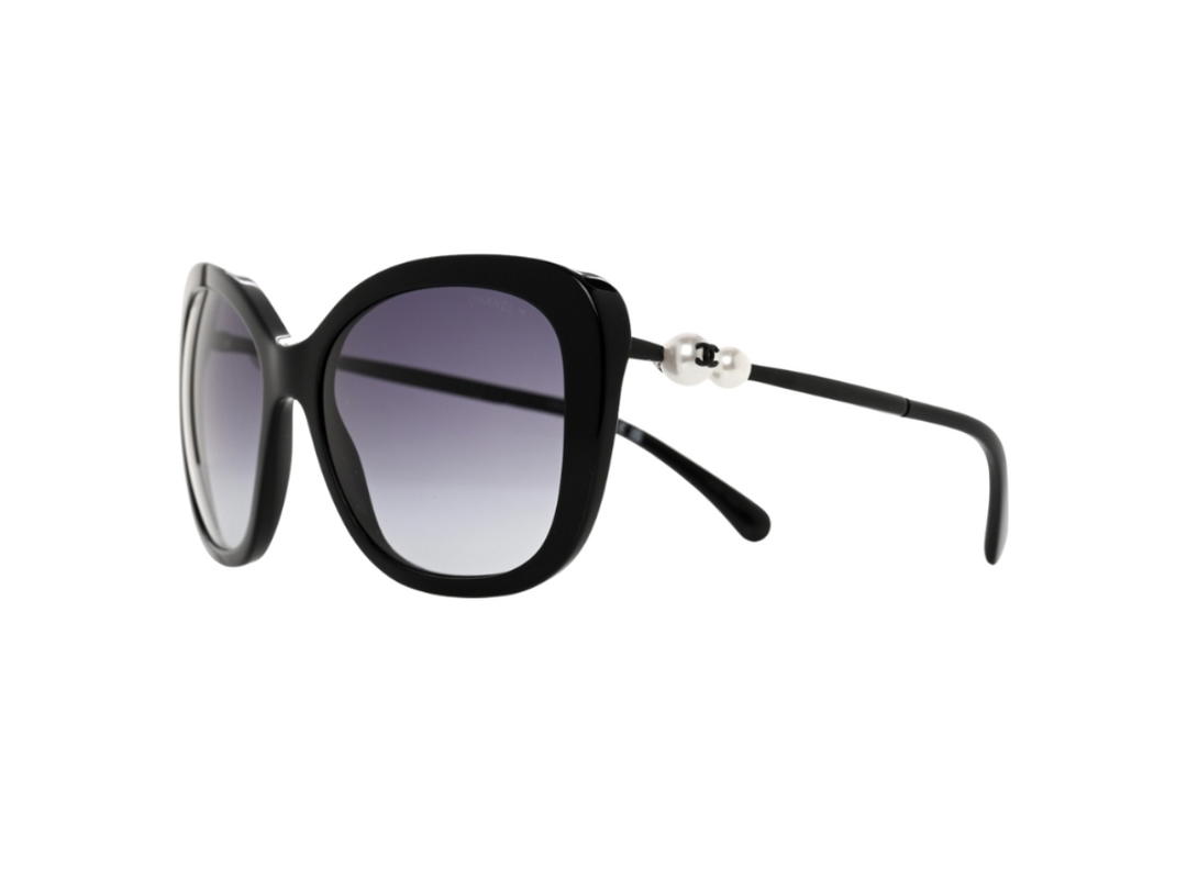 Chanel Chanel Butterfly Winter Pearl Sunglasses Black