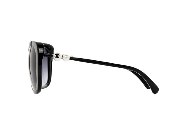 Chanel Chanel Butterfly Winter Pearl Sunglasses Black - view 3