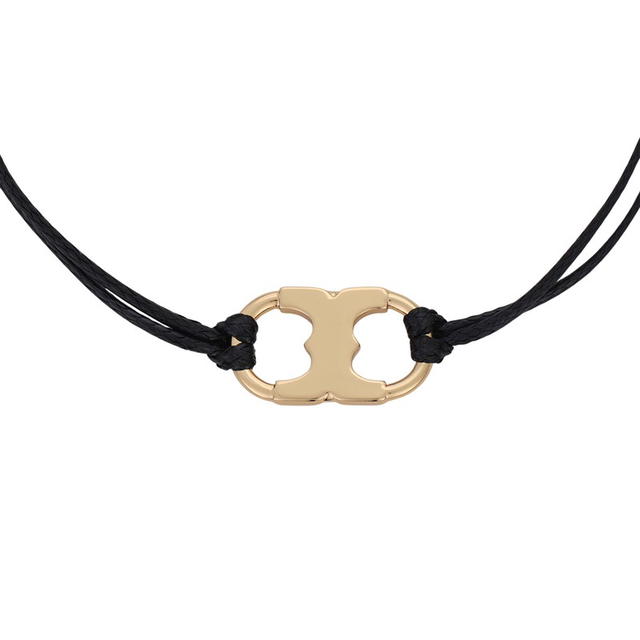 Tory Burch Tory Burch Rope Bracelet - Black/Gold - view 2