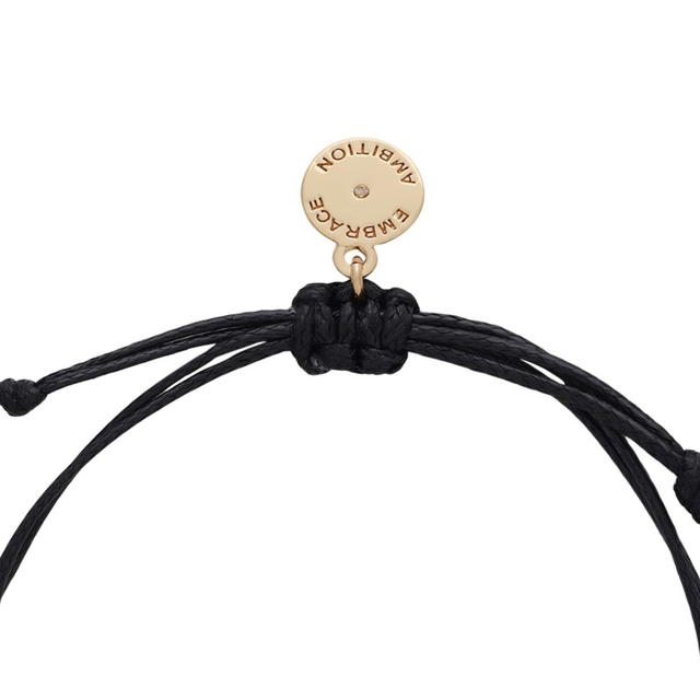 Tory Burch Tory Burch Rope Bracelet - Black/Gold - view 3