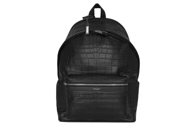 Saint Laurent Saint Laurent City Cow Leather Backpack Regular Men's Black