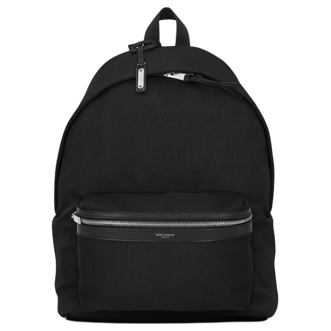 Saint Laurent Saint Laurent City Fabric Backpack Women's Black