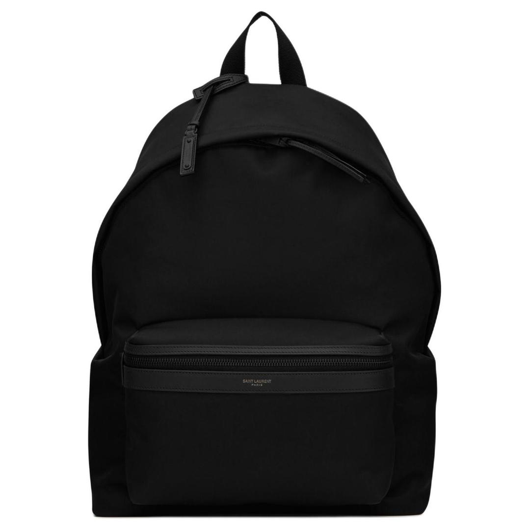 Saint Laurent Saint Laurent City Fabric Backpack Men's Black