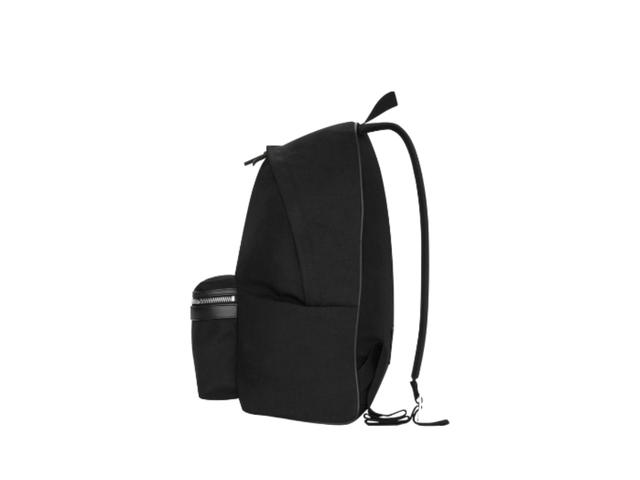 Saint Laurent Saint Laurent City Backpack In Canvas Nylon And Leather Black - view 3