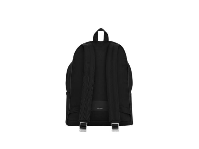 Saint Laurent Saint Laurent City Backpack In Canvas Nylon And Leather Black - view 4