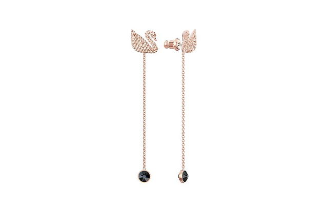 Swarovski Swarovski Swan Earrings - Rose Gold - view 1