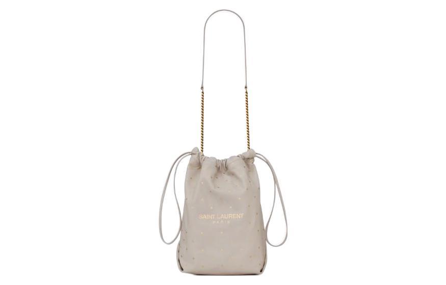 Saint Laurent Saint Laurent Leather Shoulder Bag Crossbody Bag Women's Ecru