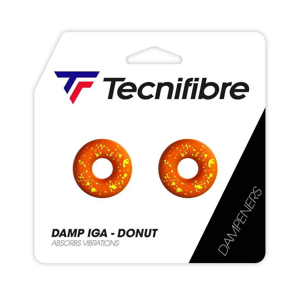 Tecnifibre Tecnifibre DAMP IG Croissant / Donut / Strawberry / Eiffel Tower Absorbs Vibration Dampener Orange Donut