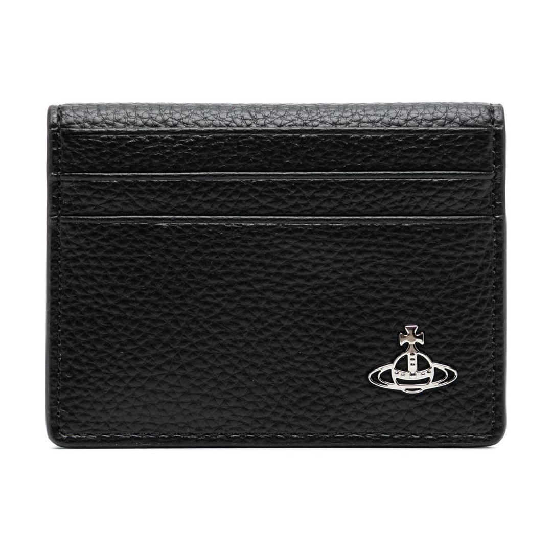 Vivienne Westwood Vivienne Westwood Calfskin Card Holder Card Holder Men's Black