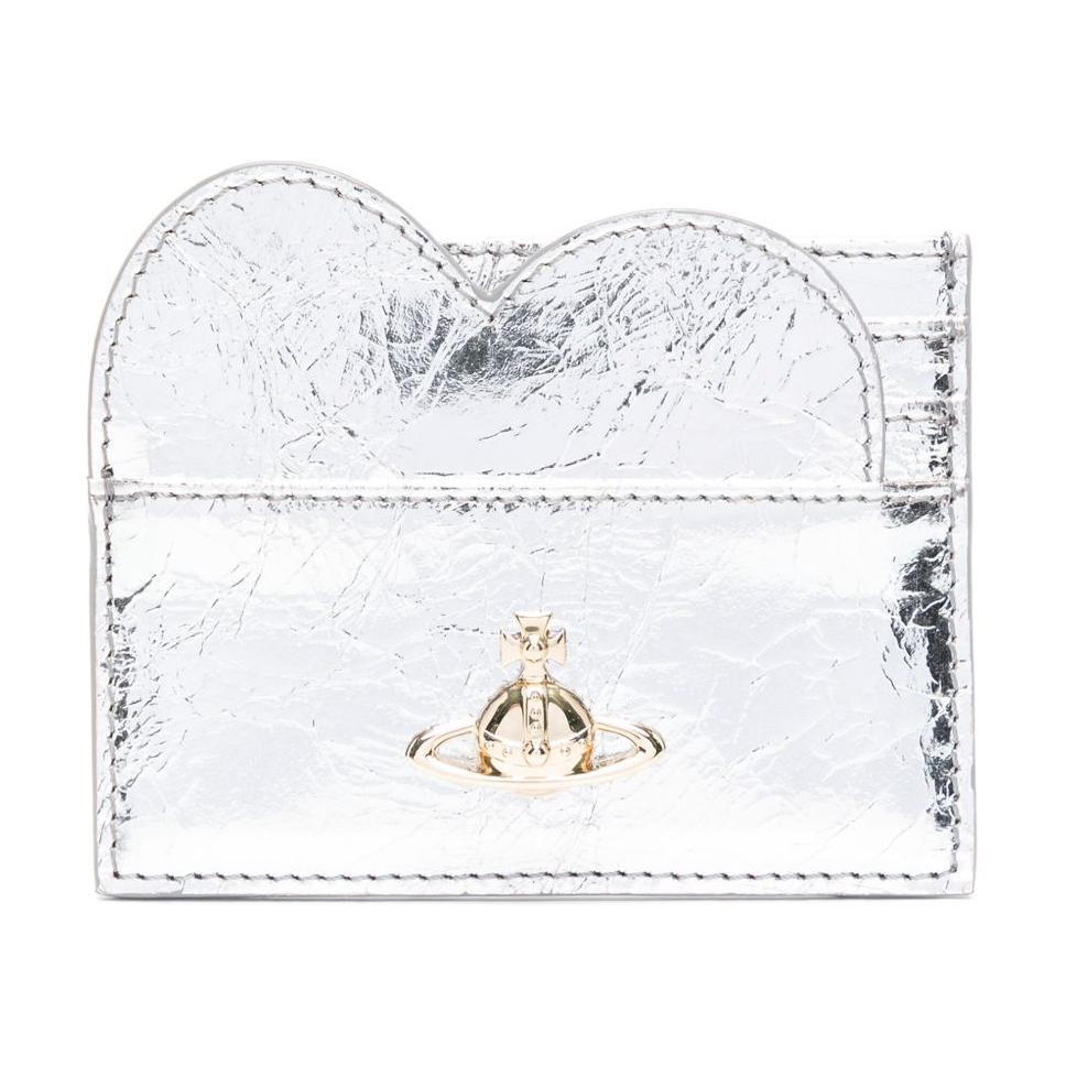 Vivienne Westwood Vivienne Westwood Calfskin Card Holder Card Holder Women's Silver
