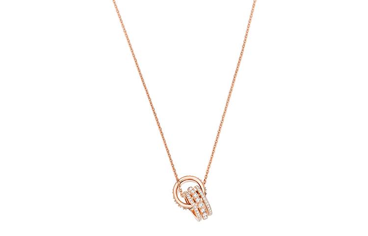 Swarovski Swarovski Hyperbola Collection Gold Plated Necklaces Women's Rose Gold Tone Plated