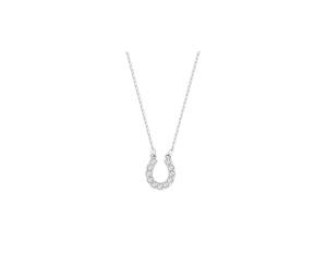 Buy Swarovski Towards Horseshoe Necklace Rhodium Plated White at Sasom – Authentic and Ready to Ship