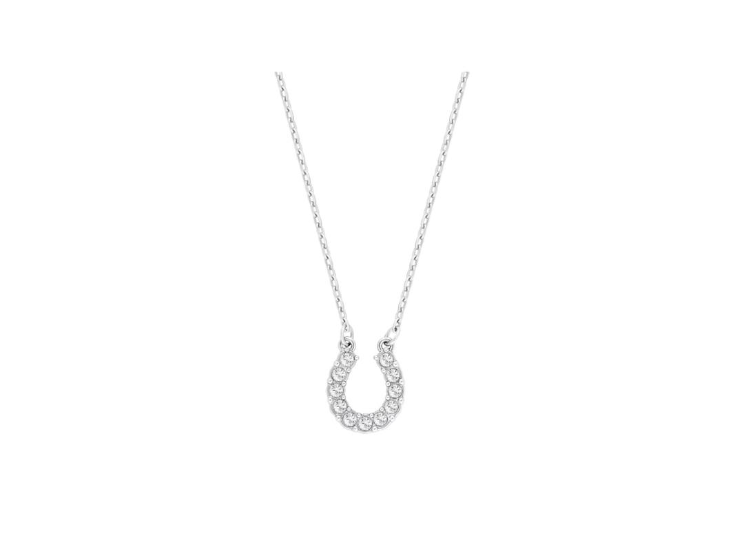 Swarovski Swarovski Towards Horseshoe Necklace Rhodium Plated White
