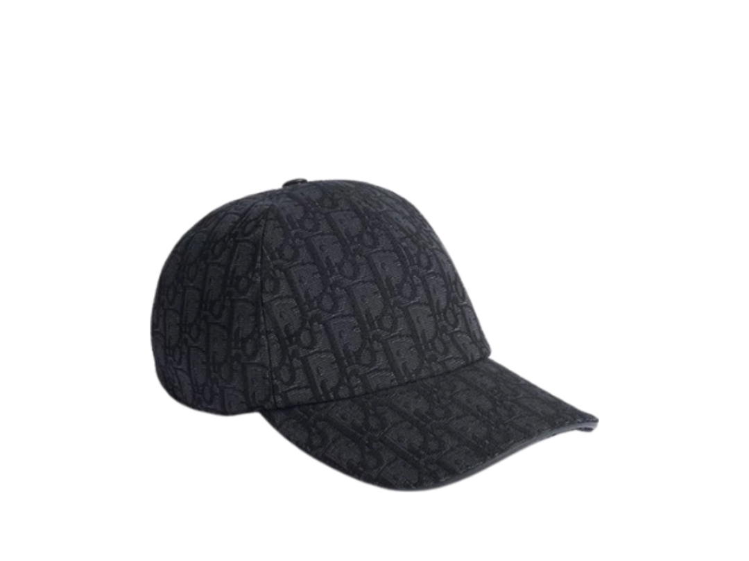 Dior Dior Oblique Cap Black Cotton Jacquard
