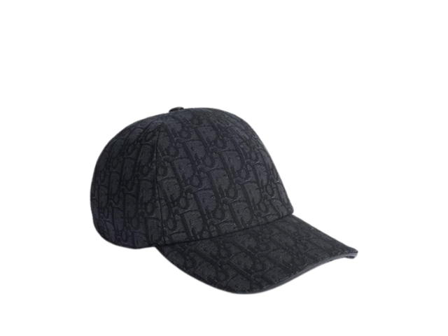 Dior Dior Oblique Cap Black Cotton Jacquard - view 1