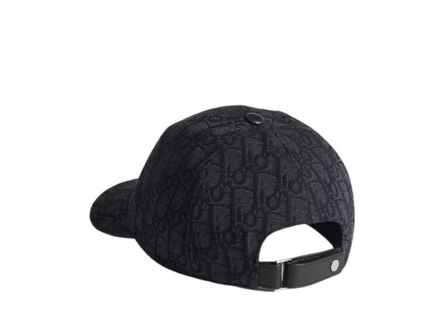 Dior Dior Oblique Cap Black Cotton Jacquard - view 3