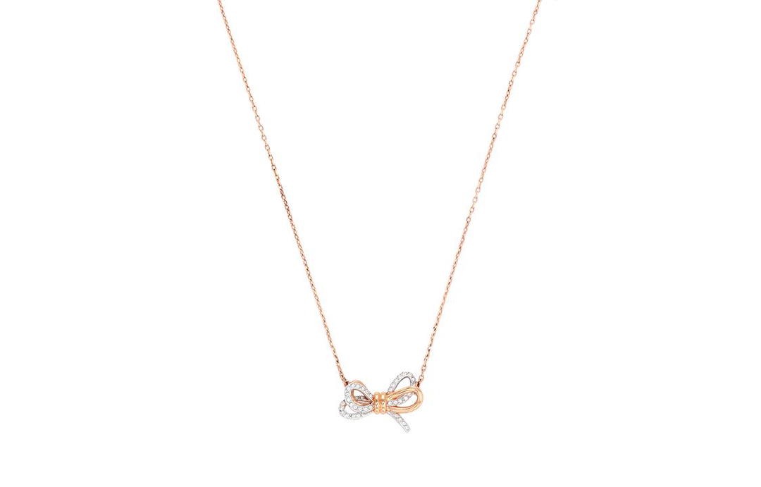 Swarovski Swarovski Faux Crystal Stone Necklaces Women's Rose Gold Tone Plated