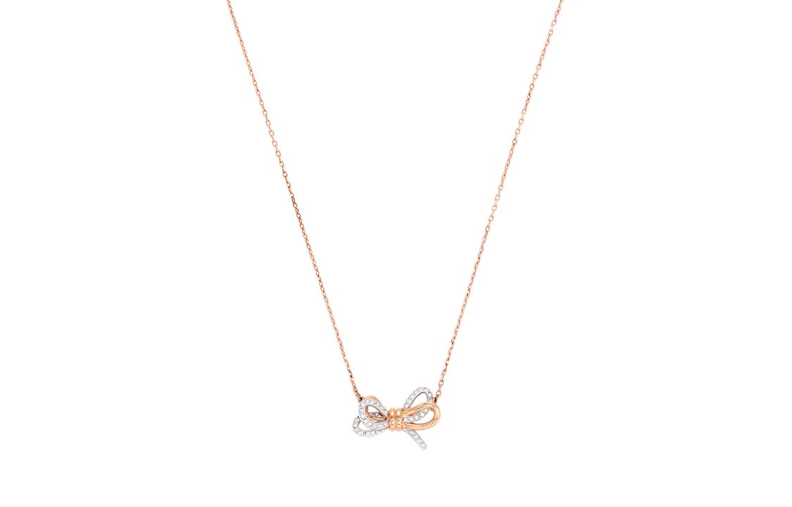 Swarovski Swarovski Faux Crystal Stone Necklaces Women's Rose Gold Tone Plated