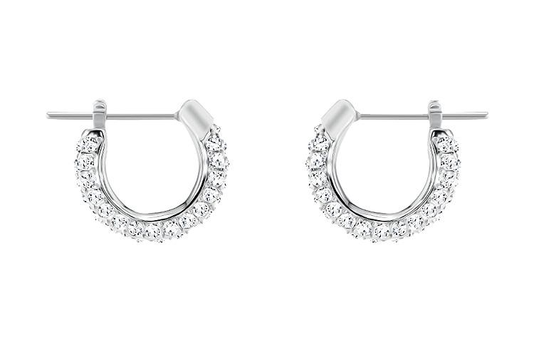 Swarovski Swarovski Crystal Rhodium Plated Earrings Women's White Gold Plated