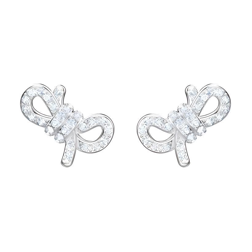 Swarovski Swarovski Faux Crystal Stone Stud Earrings Women's Silver