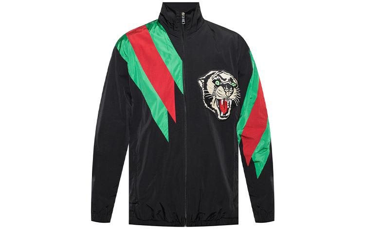 Gucci Gucci Embroidered Contrast Stripe Logo Track Jacket