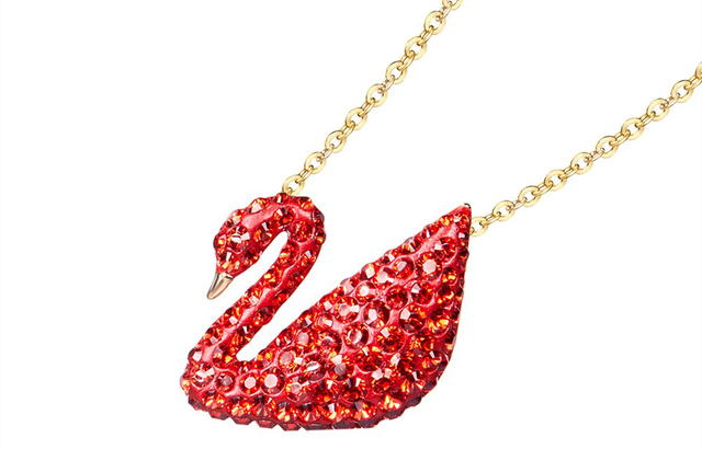 Swarovski Swarovski Swan Necklace - Gold - view 2