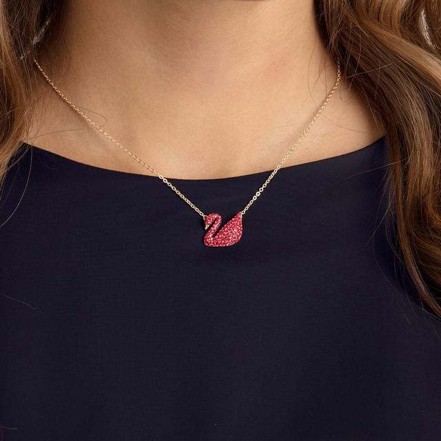 Swarovski Swarovski Swan Necklace - Gold - view 5