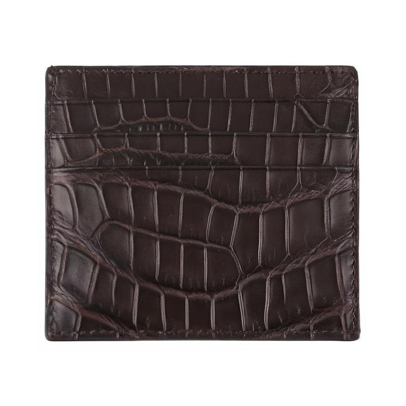 Bottega Veneta Bottega Veneta Leather Card Holder Men's Brown