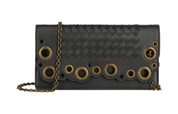 Bottega Veneta Bottega Veneta Lambskin Wallet Women's Black