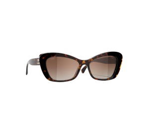 Buy Chanel CH5481HA C714S9 56-16 In Tortoise Frame With Brown Lenses at Sasom – Authentic and Ready to Ship