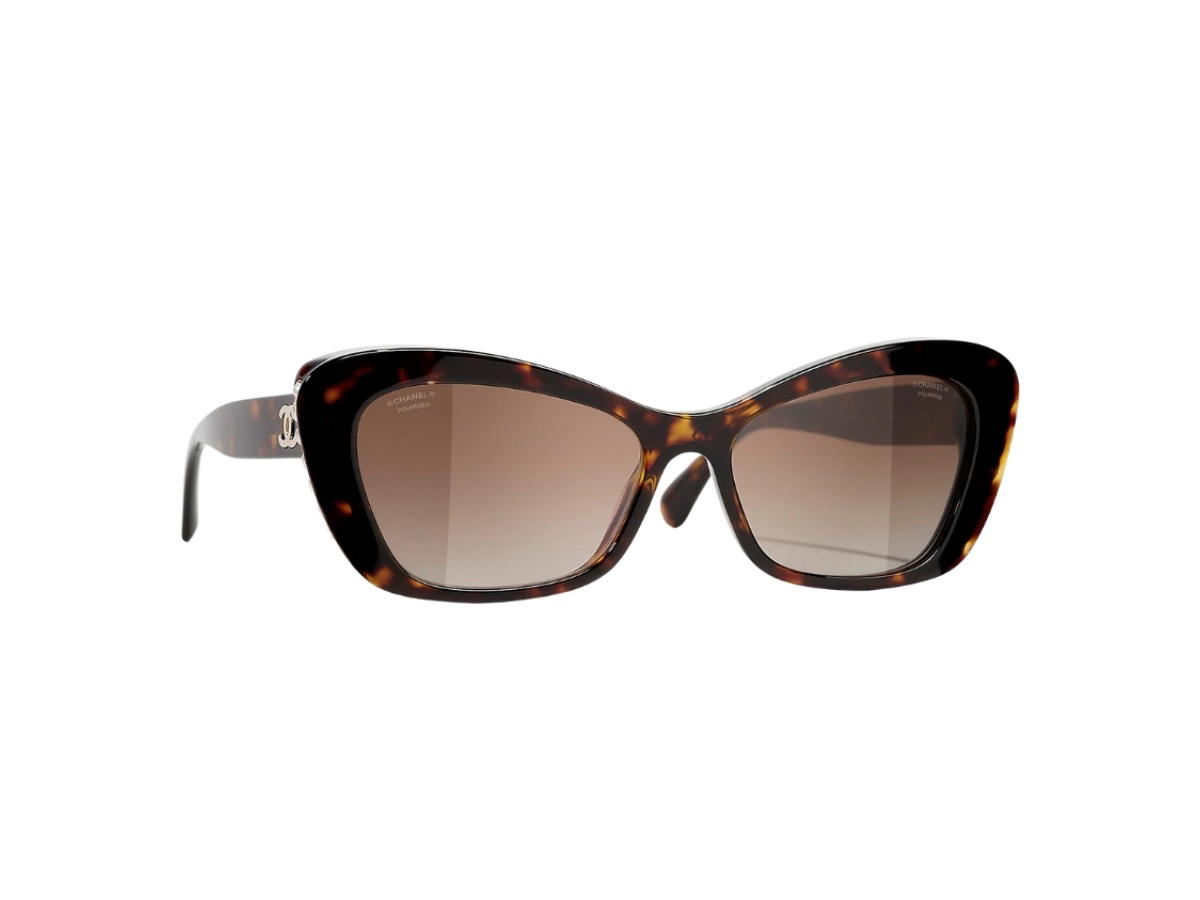 Chanel Chanel CH5481HA C714S9 56-16 In Tortoise Frame With Brown Lenses