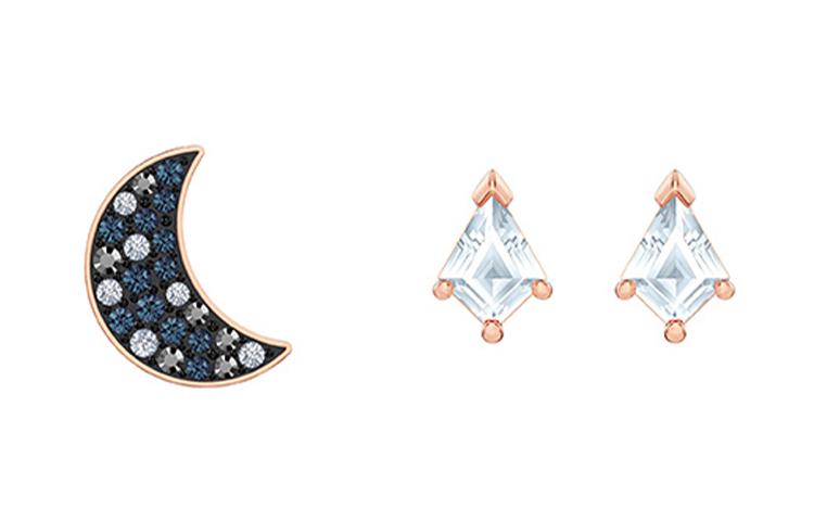 Swarovski Swarovski Faux Crystal Stone Hoop Earring Set Women's