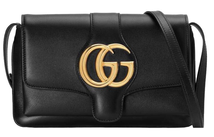 Gucci Gucci Arli Leather Small Square Bag Crossbody Bag Shoulder Bag Women's Black