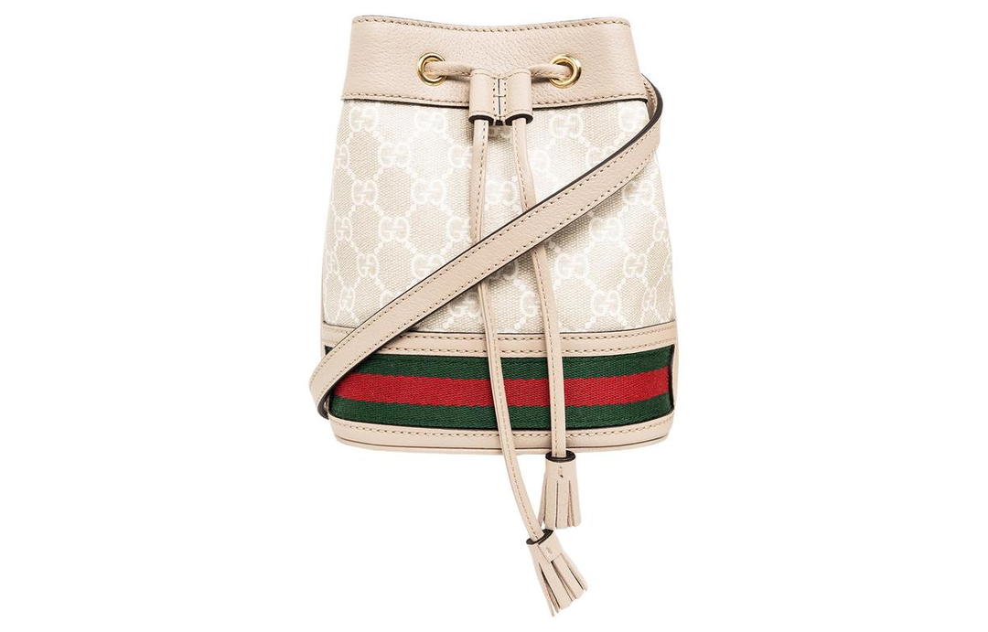 Gucci Gucci Canvas With Leather Bucket Bags Crossbody Bag, Shoulder Bag Women's