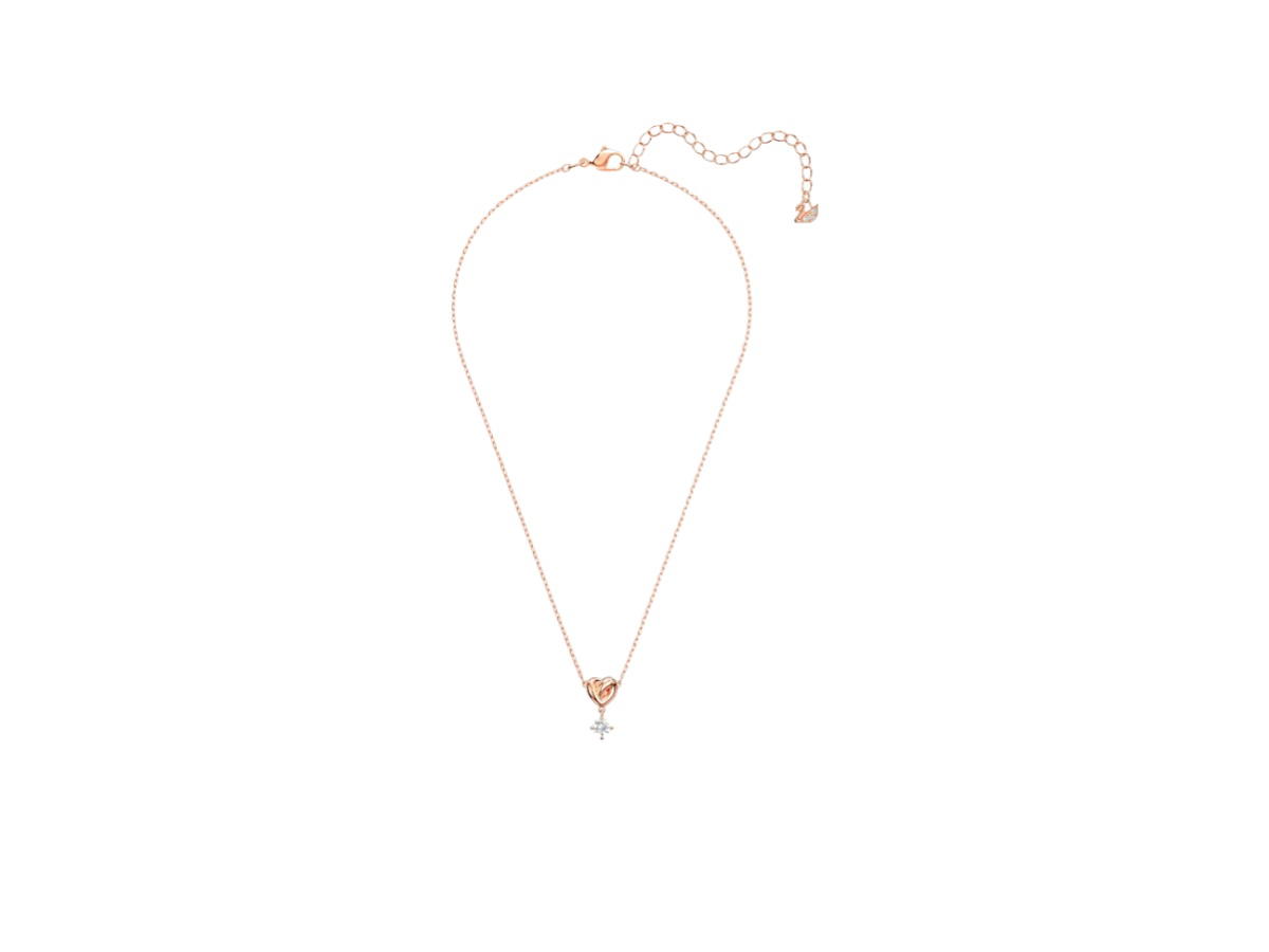Swarovski Swarovski Lifelong Heart Pendant Necklace White Rose Gold