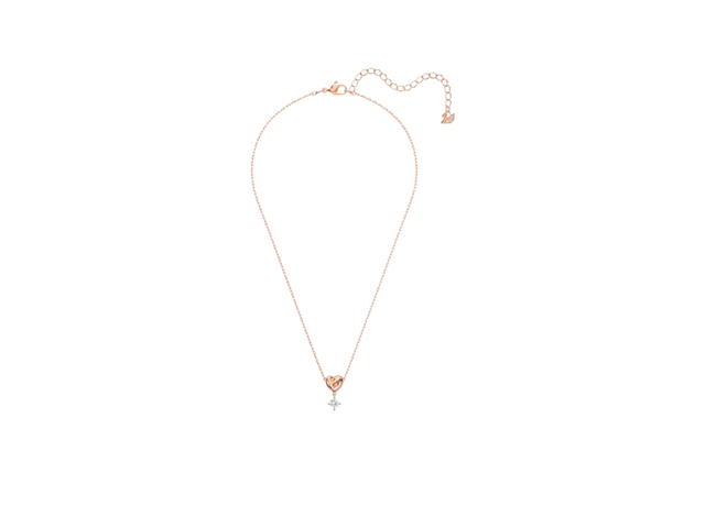 Swarovski Swarovski Lifelong Heart Pendant Necklace White Rose Gold - view 1