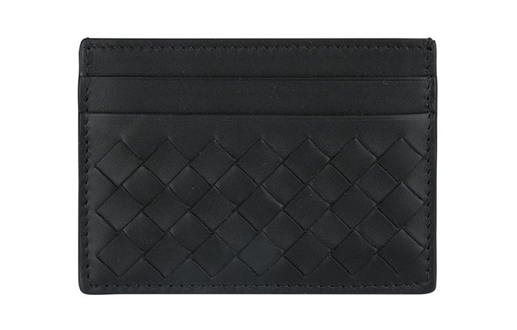 Bottega Veneta Bottega Veneta Cow Leather Card Holder Wallet Women's Black