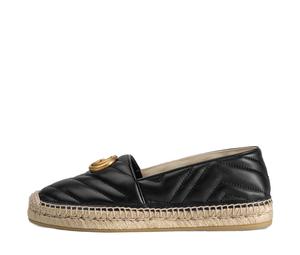 Buy Gucci Double G Espadrille Black Leather Women's at Sasom – Authentic and Ready to Ship