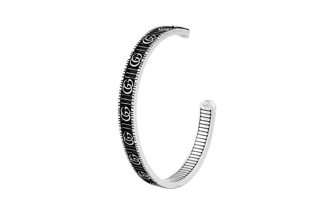 Gucci Gucci 925 Sterling Silver Bangles Men's Silver