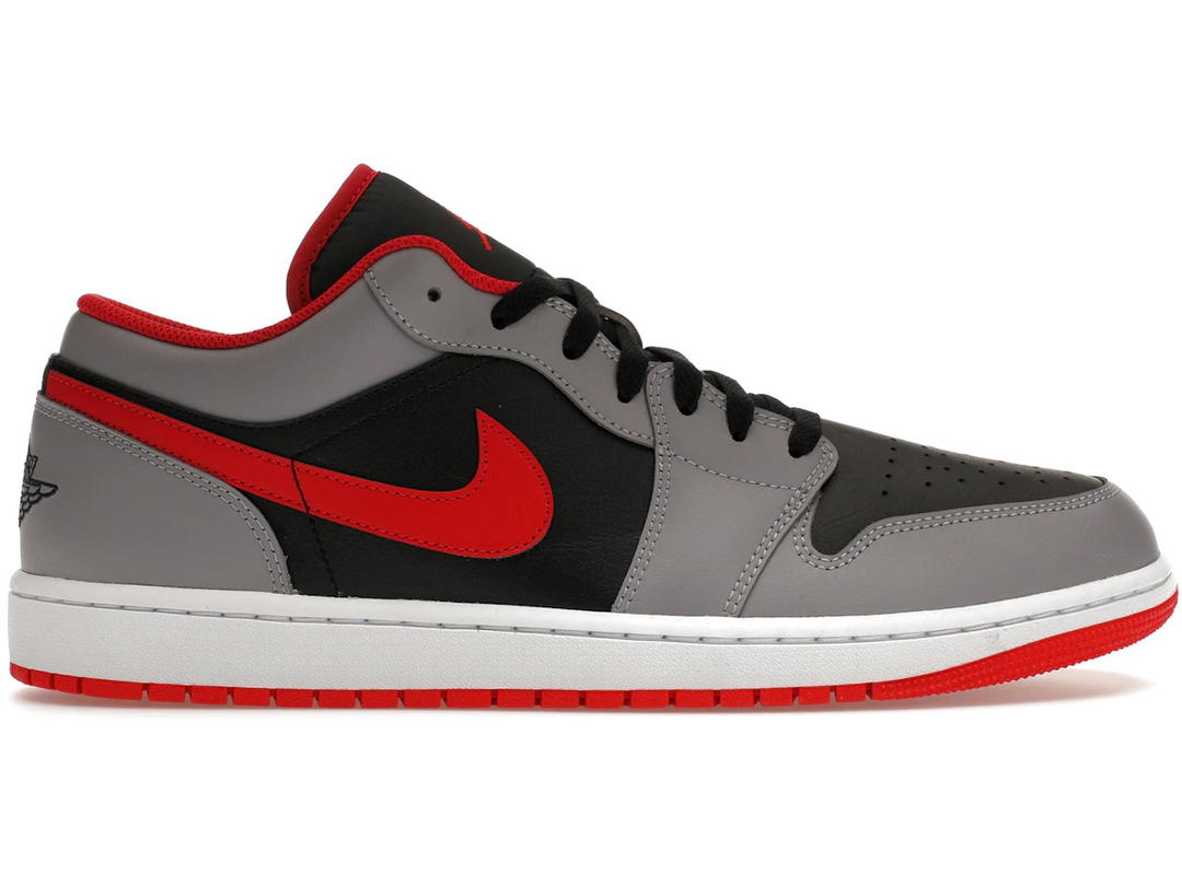 Jordan Jordan 1 Low Black Light Smoke Grey Gym Red