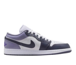 Buy Jordan Air Jordan 1 Anti Slip Wear Resistant Low Top Vintage Basketball Shoes Men's Purple White at Sasom – Authentic and Ready to Ship