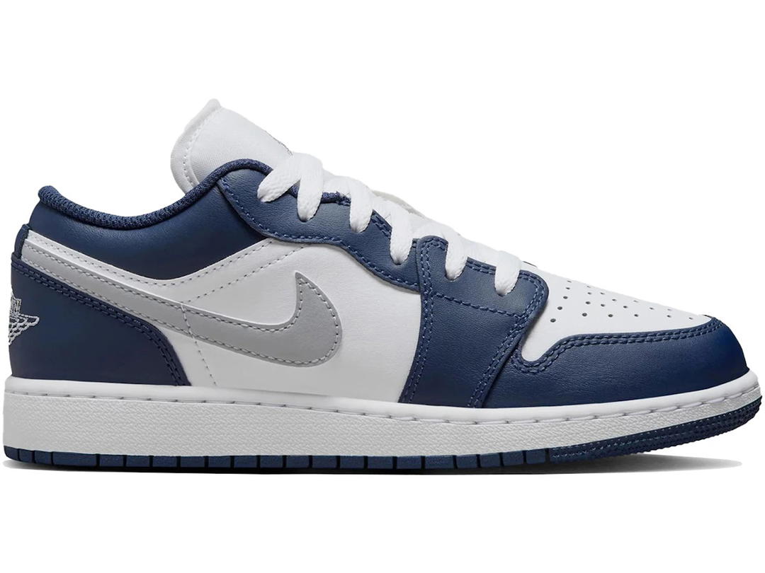 Jordan Jordan 1 Low Midnight Navy Wolf Grey (GS)