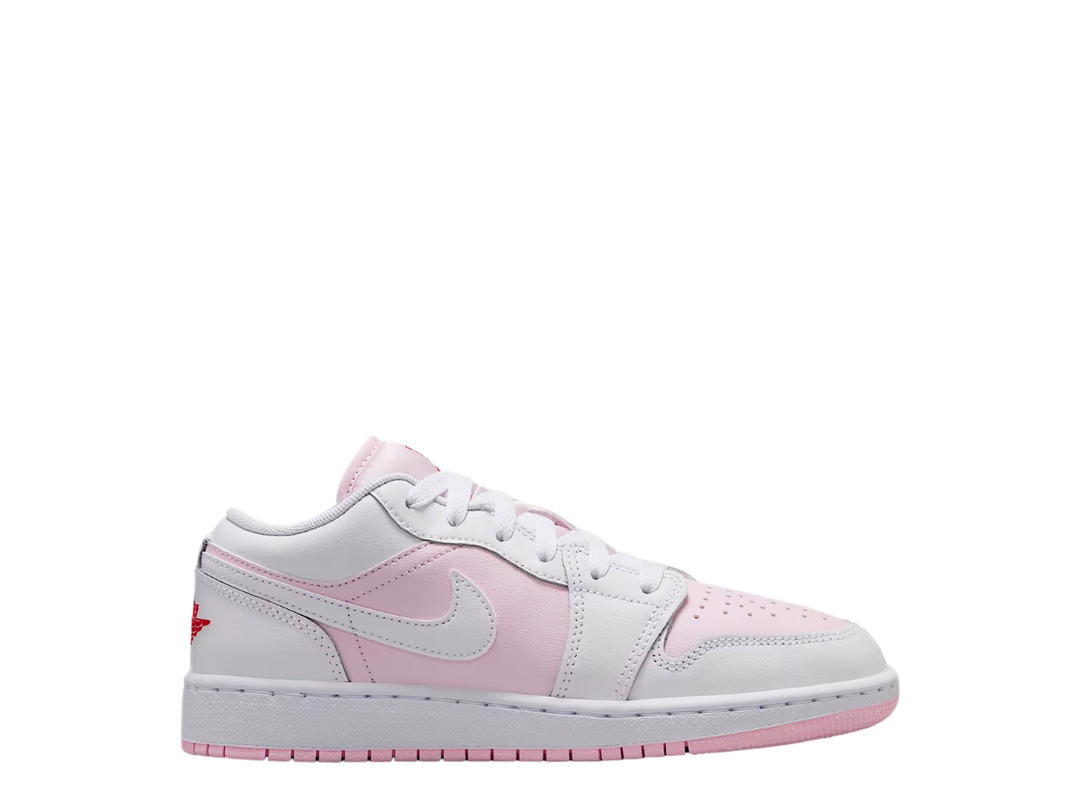 Nike Jordan 1 Low Pink Foam Fire Red White (GS)