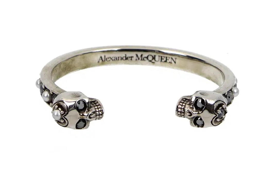 Alexander McQueen Alexander McQueen Skull Embellished Cuff Bracelet