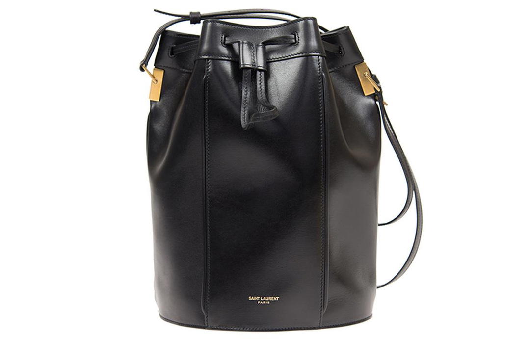 Saint Laurent Saint Laurent Cow Leather Bucket Bags Shoulder Bag Crossbody Bag Women's Black