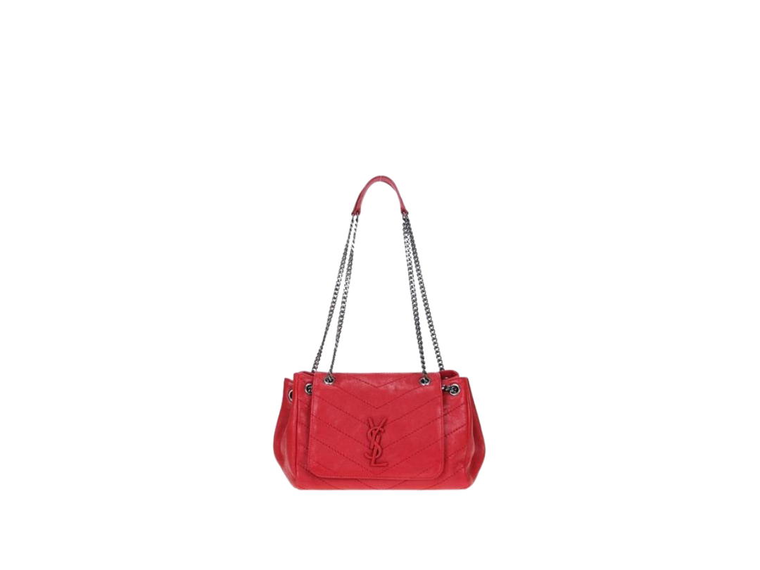 Saint Laurent Saint Laurent Nolita Monogram Leather Bag Red