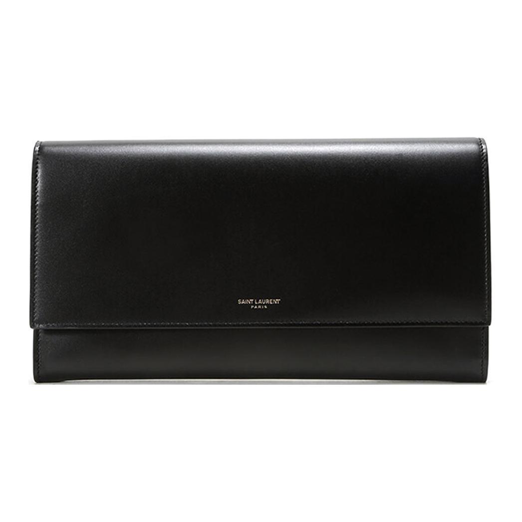 Saint Laurent Saint Laurent Cow Leather Clutch Women's Black