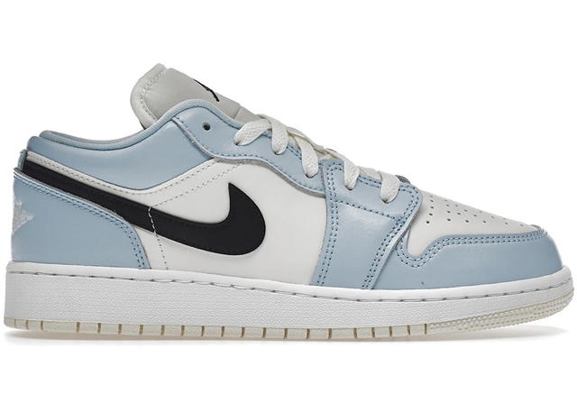 Jordan Jordan 1 Low Ice Blue Black (GS) - view 1